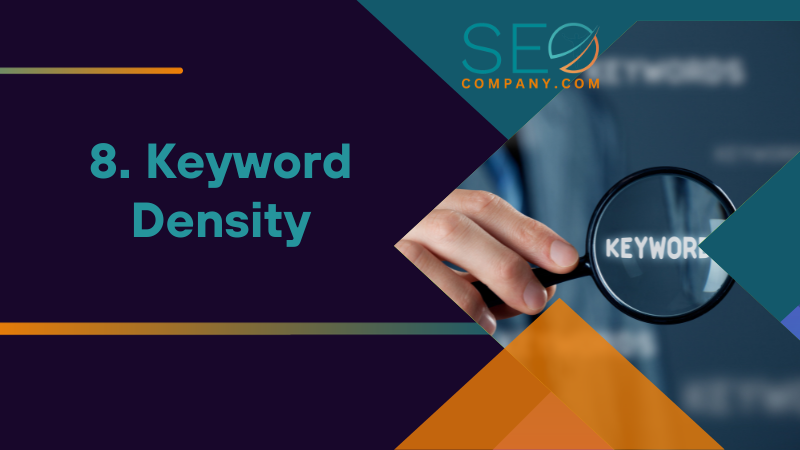 8. Keyword Density