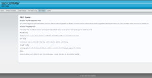 screen capture seocompany.com 2005
