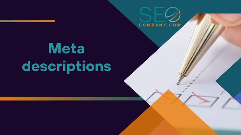 Meta descriptions